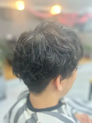 パーマ メンズ THE PARK キシオカのヘアスタイル