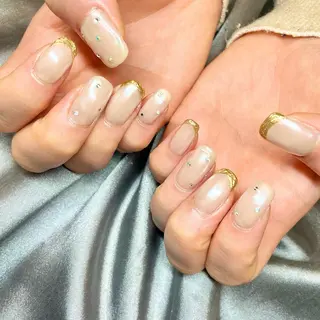 セミロング カラー パーマ ヘアアレンジ メンズ キッズ ネイル マツエク・マツパ アイブロウ el. by Aoのネイルデザイン