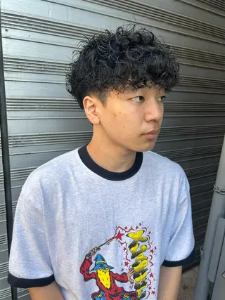 ショート パーマ メンズ 💈メンズ短髪特化 ✂︎伊藤大輝💈のヘアスタイル