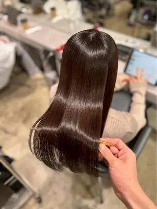ロング カラー 表参道 美髪矯正 加藤のヘアスタイル