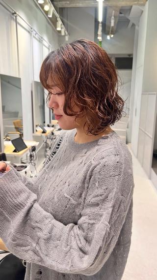 パーマ レイヤーパーマ ⭐シミズリホのヘアスタイル