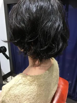 ショート パーマ 川合 勇気のヘアスタイル