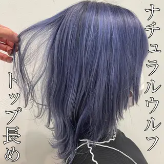 セミロング 🐺ウルフ/レイヤー カット/高嶋湧大のヘアスタイル