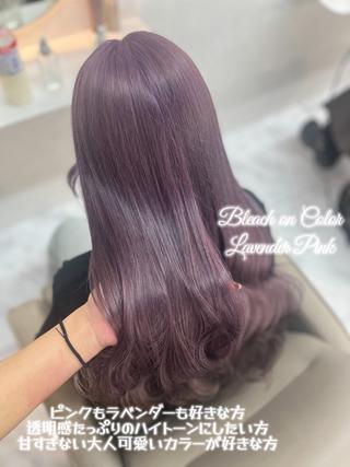 セミロング カラー 🍑ももか🍑透明感 カラー/赤羽🎀のヘアスタイル