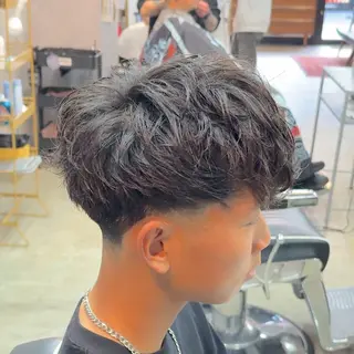 ショート パーマ ヘアアレンジ メンズ MENIN メンズ サロン 望月 涼太のヘアスタイル