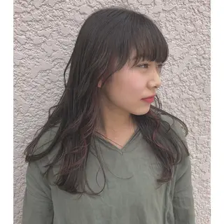 ロング カラー yajima Moemiのヘアスタイル