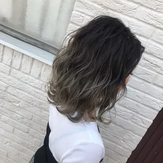 ミディアム 福原 優介のヘアスタイル