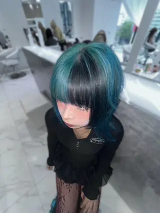 ミディアム DEAN JECYのヘアスタイル
