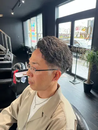 ショート パーマ メンズ 齋木 陽輝のヘアスタイル