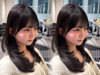 ミディアム 谷川が作る熊本1🥇 レイヤーカットのヘアスタイル