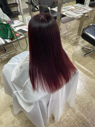 ロング カラー LYNE/もりの里 守田光希のヘアスタイル