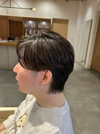ショート パーマ メンズ 佐藤 悠生 メンズパーマ.カットのヘアスタイル