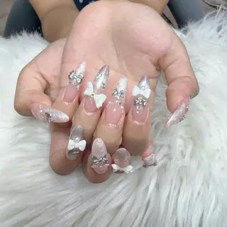 ネイル 🎀nana🫧 ワンホンネイル🎀のネイルデザイン