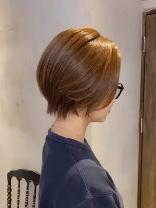 ショート とびまつ /ショート/脱白髪染のヘアスタイル