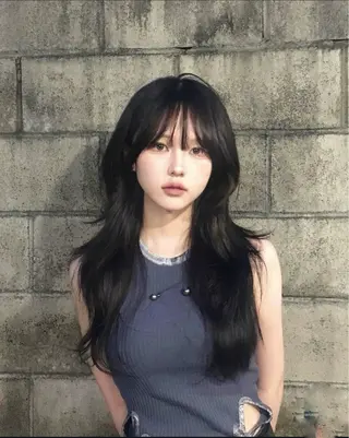ロング カラー パーマ ヘアアレンジ メンズ 上品＆韓国風 🥀海心🥀のヘアスタイル