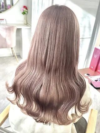 ロング カラー 🐈⬛momo🐾 ブリーチ・Wカラーのヘアスタイル