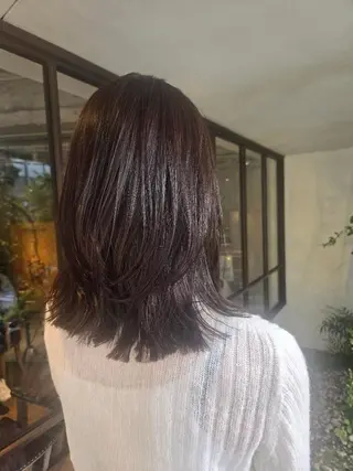 セミロング 韓国好き🇰🇷 美容師MIKUのヘアスタイル