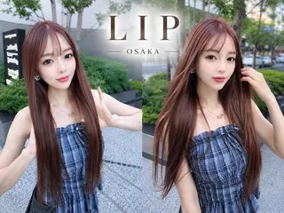 ロング ヘアアレンジ カラー LIP 大阪本店 エクステ MISAのヘアスタイル