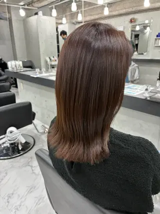 セミロング カラー Endearing 🌟銀座のヘアスタイル