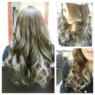 ロング カラー 東 みのりのヘアスタイル