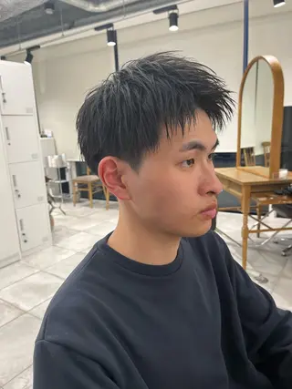 ショート パーマ メンズ 🏆メンズヘア特化 🥇代表りんぺーのヘアスタイル