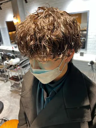 ミディアム パーマ メンズ メンズ専門　店長 大澤幸平のヘアスタイル