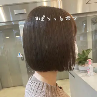 ミディアム カラー ヘアアレンジ キッズ ネイル マツエク・マツパ ボブ、縮毛矯正👑 心斎橋/高城涼也のヘアスタイル