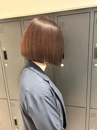 ミディアム 似合わせボブ🫧 丸みショート藤本のヘアスタイル