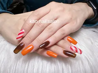 ネイル kao nail マグネット/長さだしのネイルデザイン