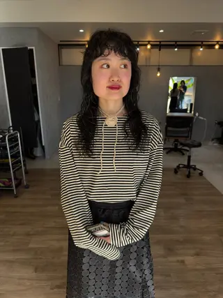 ロング パーマ Basis 田口豪司のヘアスタイル