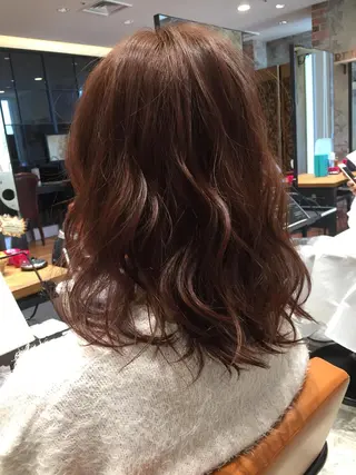 ショート ミディアム セミロング ロング カラー パーマ Soleria 田中慎一のヘアスタイル