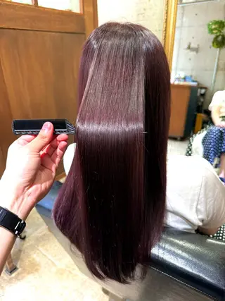 セミロング カラー ✂︎cadre✂︎ 🪶かまだれいし🪶のヘアスタイル