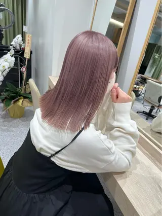 ミディアム カラー ヘアセット🎀パーマ Tsubasaのヘアスタイル