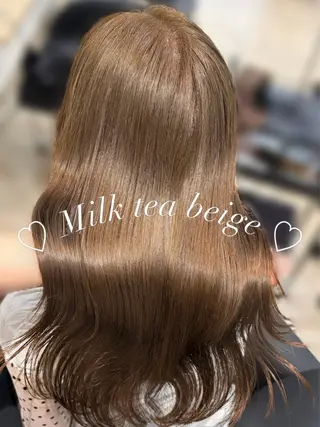 セミロング カラー 名駅/sHiHo/透 明感カラー✨🎀/のヘアスタイル