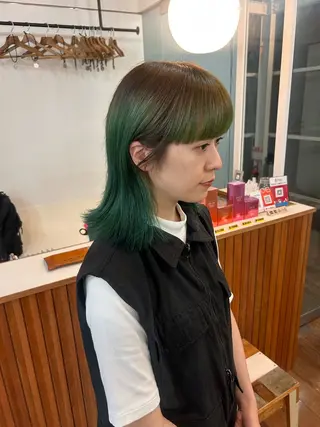 カラー かがやしづ ⭐️ベージュのヘアスタイル