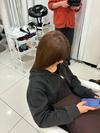 ロング カラー keany錦糸町 ハセベユウのヘアスタイル