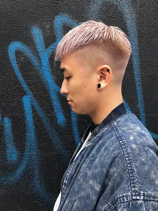ショート カラー メンズ 山下 亮輔のヘアスタイル