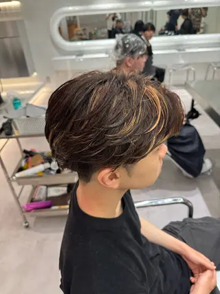 パーマ メンズ ブリーチ/パーマ特化 片平和寿のヘアスタイル