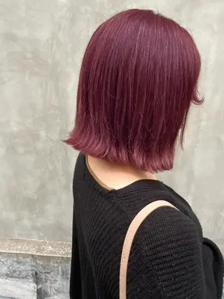 ミディアム カラー ヘアアレンジ インナーカラー/ KANAのヘアスタイル