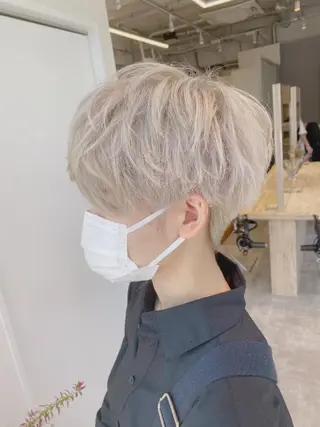 ショート カラー 赤み消し×髪質改善 🍏上田晃司のヘアスタイル