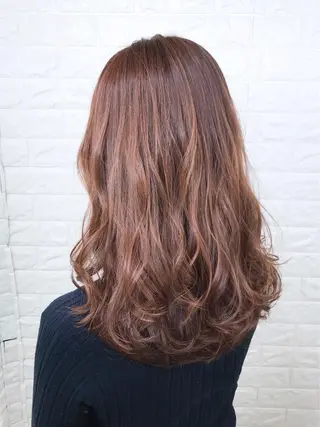セミロング カラー 髪質改善縮毛矯正 美容師✂️山崎竜二のヘアスタイル