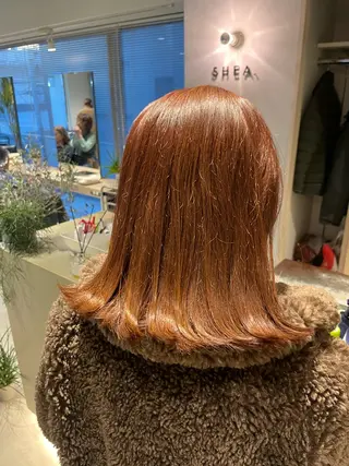 ミディアム カラー ヘアアレンジ 一箭 恵梧/ロングヘアのヘアスタイル