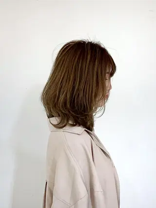 ミディアム 坪井 彰吾のヘアスタイル