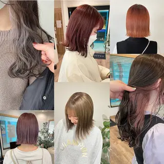 カラー 江本真由香 透明感/艶カラー🍃のヘアスタイル