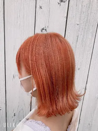 カラー セミロング 古橋 瑞希のヘアスタイル