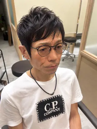 ショート メンズ 久木原 ゆりのヘアスタイル