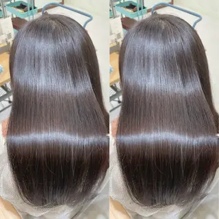 ロング 髪質改善✨艶髪カラー 縮毛矯正✨有田仁志のヘアスタイル
