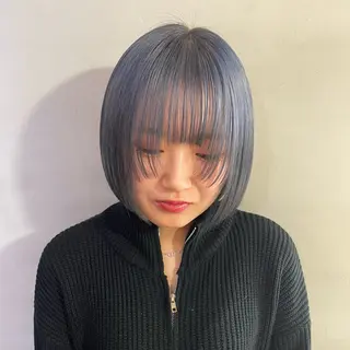 ショート カラー 🤍ハイトーン/デザ インカラーまりん🤍のヘアスタイル
