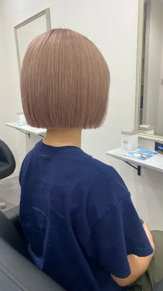 ショート カラー RURI韓国ボブ 🇰🇷タッセルボブのヘアスタイル