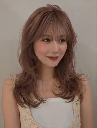 ミディアム カラー aya / ニュアンスカラーのヘアスタイル